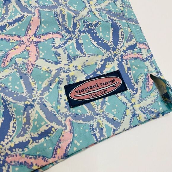 Vinyard Vines Men’s Swim Trunks Swim Shorts Blue Starfish Size XS - Picture 3 of 9